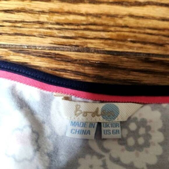 Boden Jessie Jersey Day Floral Paisley Dress 6R - Picture 3 of 5